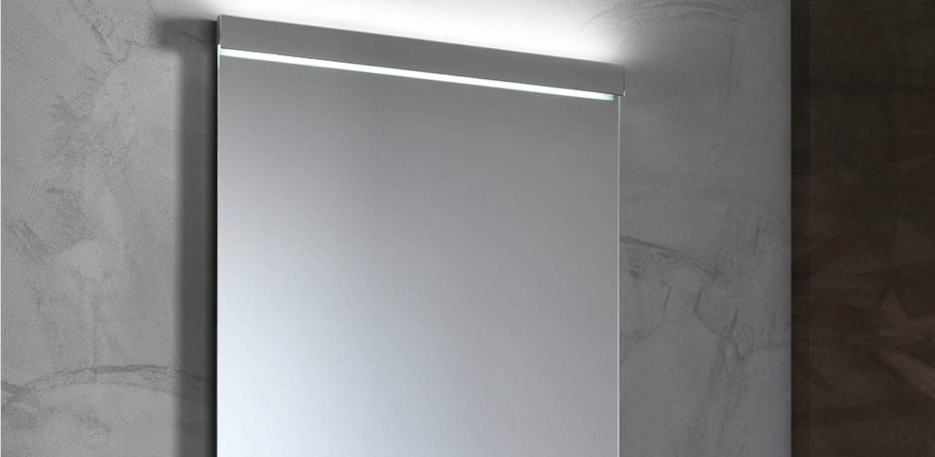 Rovere specchiera con lampada integrata a LED